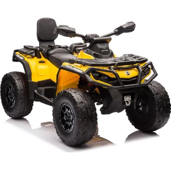 Dětské elektrovozidlo LEAN Toys Čtyřkolka Can Am Outlander 4x4 DK-CA005 Žlutá
