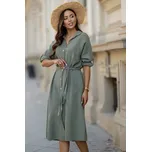 Mušelínové šaty Francesca khaki Velikost: UNI