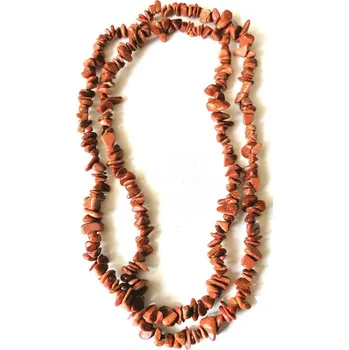 Náhrdelník Avanturín zlatý sekaný náhrdelník, dlouhý cca 85 cm