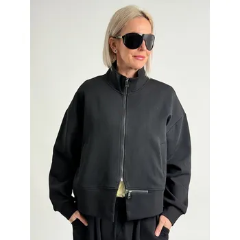 Dámská mikina BEST Černá mikina ALBA 7012 Černá, UNI S-XL