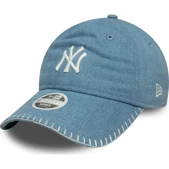 Kšiltovka kšiltovka New Era 9T Denim Stitch MLB New York Yankees - Pastel Blue one size