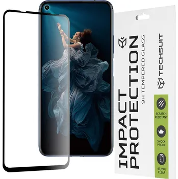 Techsuit - 111D Full Cover / Full Glue Glass - Honor 20 Pro - černý