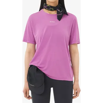 Dámské oblečení Běžecké tričko dámské Salomon Shkout Core S/S Tee - iris orchid