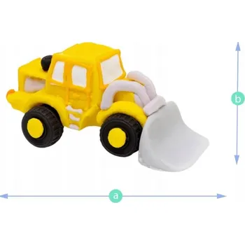 Jedlá dekorace na dort K Decor Cukrová dekorace na dort – bagr 10 cm