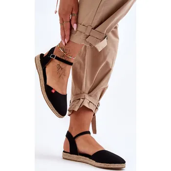 Dámské mokasíny BIG STAR SHOES Dámské Espadrilles Na Platformě Big Star FF274532 Barva: Černá, Velikost: 37