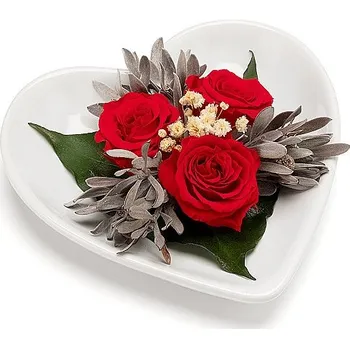 umělá květina Aranž ROSE (Stabilizovaná aranž Rose – věčná květina jako dárek)