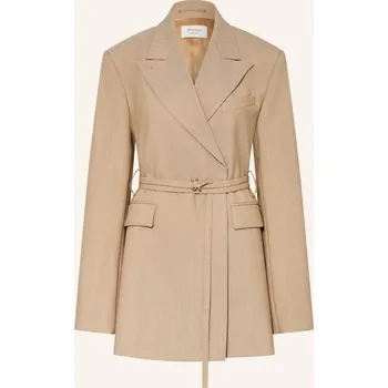 Dámské sako Sportmax Dámský Dlouhý Blejzr Tubinga, béžová, 42