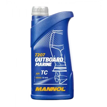 Auto-moto MANNOL Motorový olej 7207 Outboard Marine - 1L (Vysoko kvalitný motorový olej na syntetickej báze pre moderné 2-taktné prívesné motory s vodným chladením)