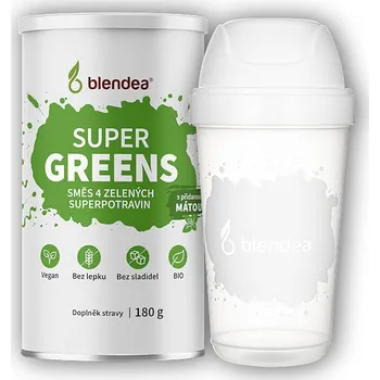 Přírodní produkt Blendea Blendea SUPERGREENS 180g + MINI Shaker 300ml Varianta: máta