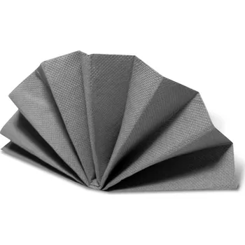 Papírový ubrousek Ubrousky DekoStar, šedé (PAP) 38 x 38 cm [50 ks]