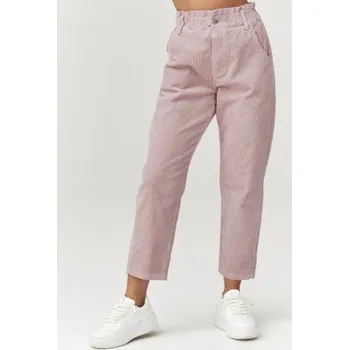 Dámské manšestrové kalhoty Makadamia C33 - sv. růžové Světle růžová M