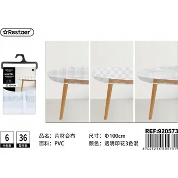 ubrus Elegantní Průhledný PVC ubrus Ø100cm Ideální pro dekorace