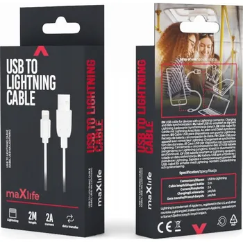 Datový kabel Kabel Neomedia USB - Apple Lightning 1 m bílý