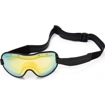 Helma na motorku Brýle Ethen Cafe Racer bordeaux černé - uni