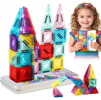 ostatní stavebnice STAVEBNICE VZDĚLÁVACÍ 3D PANELY S kovovou krabička