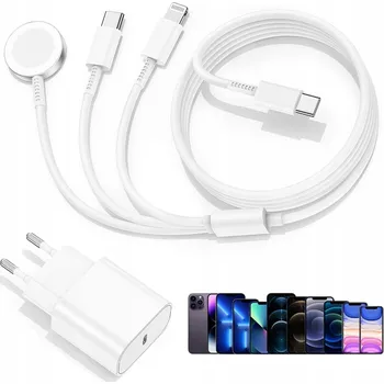 NABÍJECÍ KOSTKA 20W ŁADOWARKA SIECIOWA USB-C UNIVERZÁLNÍ + KABEL