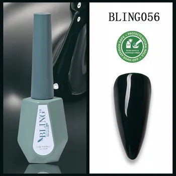 Lak na nehty Bling Gel na nehty HYBRIDNÍ LAK Tmavý láhvově zelená 10 ml č. 056