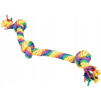 Hračka pro psa Provazy a kolečka pro psa Duvo+ Hračka pro psy Šňůra se 3 uzly 63 cm