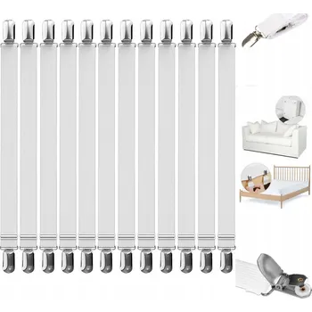 Prostěradlo 12x Napínáky prostěradel 50 - 100 cm Silné napínáky na prostěradla
