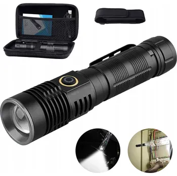 IP kamera LED SVÍTILNA MAGNETICKÁ S USB-C A FUNKCÍ POWERBANK ČERNÁ voděodolná