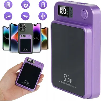 Powerbanka POWERBANKA 10000MAH BEZDRÁTOVÉ NABÍJENÍ MAGSAFE 15W PRO IPHONE 12-15