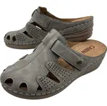 Cabin Dámské šedé pantofle 06 Barva: Šedá, Velikost: 39