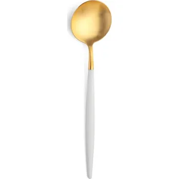 Příbor Lžíce Cutipol GOA D.21cm zlatá/bílá rukojeť