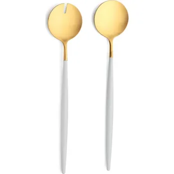 Příbor Příbor na salát Cutipol GOA D.29cm zlatý/bílá rukojeť