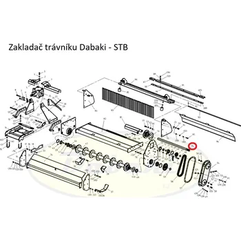 Kultivátor 1/74 - STB145.104 - Horní hřídel STB145