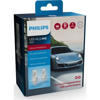 Autožárovka Philips H4 12V/24V P43t-38 Ultinon Pro9200 HL 5800K NOECE 2ks 11342U92X2