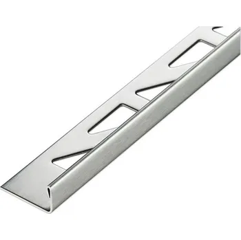 Stavební profil Lišta Akkit nerez L profil 12,5x3000 mm stříbrná