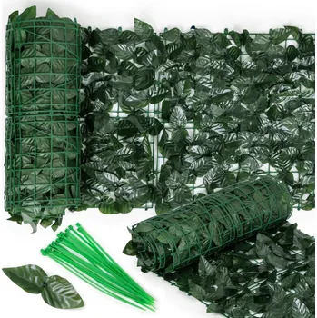 Plot Umelý živý plot z brečtanu, 300x50 cm, zelený