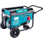 HERON elektrocentrála benzínová 15HP/6,8kW/8,5kVA (400V), 5,5kW (230V), podvozek