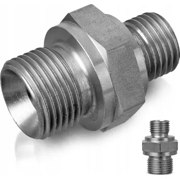 Zahradní hadice Nerezová redukce 500 BAR adaptér INOX 3/8"M na 1/4"M pro pistoli hadice myčky