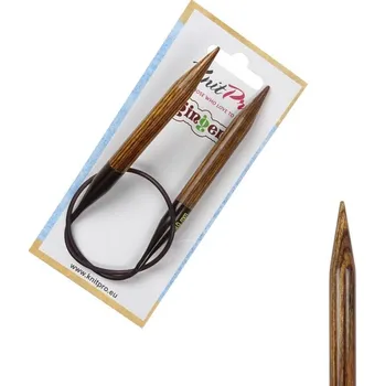 Nástroj na niť a příze Dřevěné jehlice Ginger Knitpro 40 cm 9 mm