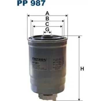 Palivový filtr FILTRON Palivový filtr PP 987