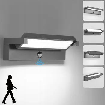 Venkovní osvětlení VENKOVNÍ LED LAMPA NA ZEĎ SE SENZOREM POHYBU 36W IP65 6500K