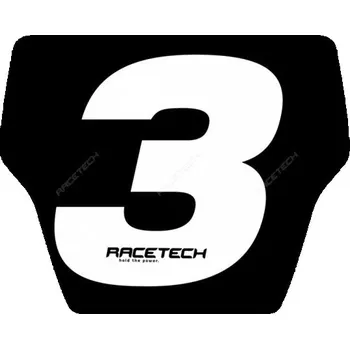 Samolepicí dekorace na vozidlo Nálepka na moto Rtech číslo uni bílá velká R-Numsiz30 - 4