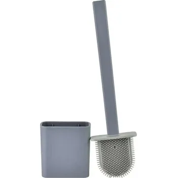 WC štětka WC štětka EDA SILICONE šedá 10x4x36 cm TPR