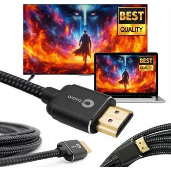 Video kabel Kabel OVOLO PLUG PLAY ETHERNET SILNÝ, PROFESIONÁLNÍ HDMI - HDMI 5 m
