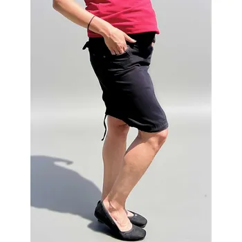 Těhotenská sukně Plátěná těhotenská sukně - černá, bavlněná Velikost: M