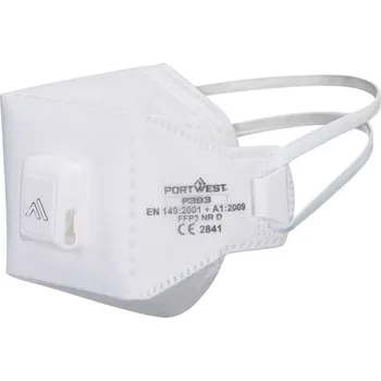 respirátor PORTWEST Respirátor P393 EAGLE PRO FFP3 Dolomite skládací s ventilkem POR-P393WHR Bílá