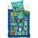 Carbotex dětské povlečení bavlna Minecraft Figure 140x200, 70x90 cm