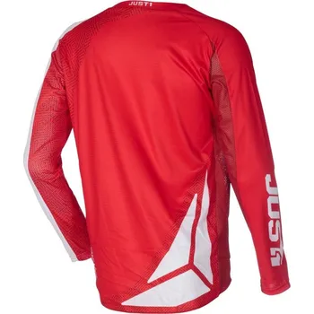 Moto dres Dres Just1 J-Force Vertigo červeno/bílý - L