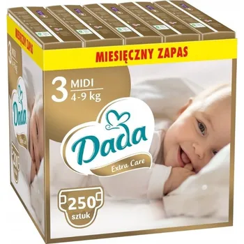 jednorázová plena Plenky Dada Extra Care MIDI 3 4-9 kg 250 ks