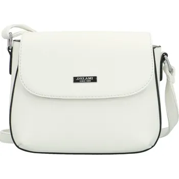 Kabelka DELAMI Dámská crossbody kabelka D5886 white + 2 měsíce na vrácení zboží