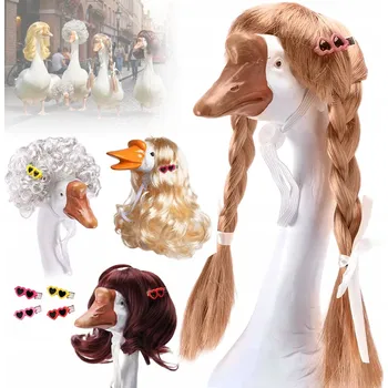 Paruka Paruka polodlouhé syntetické vlasy hnědá Bedee