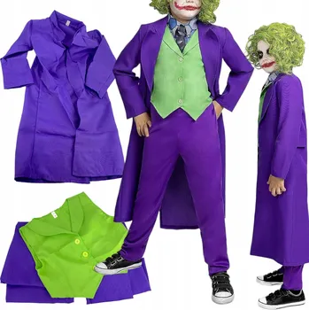 Karnevalový kostým Kostým KLAUN JOKER pro Děti Kostým 120-130 COSPLAY