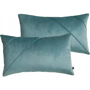 Povlak na polštářek DEKORAČNÍ povlak na polštář sametový modrý sada P+L 50x60