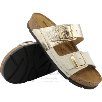 Dámské pantofle Batz dámské zdravotní pantofle Mallorca beige gold - vel. 38